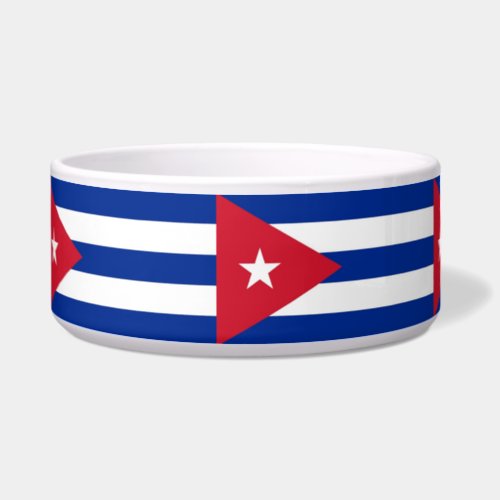 Cubanese Flag Pet Bowl