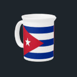 Cubanese Flag Pitcher<br><div class="desc">Enhance your gatherings with our pitcher featuring the vibrant flag of Cuba! This pitcher is more than just a serving piece; it’s a celebration of Cuba’s rich cultural heritage and national identity. The bold Cuban flag design adds a unique and meaningful touch, making it a perfect way to showcase your...</div>