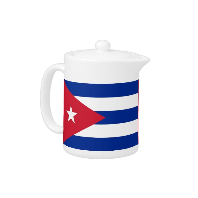Cubanese Flag Teapot (Left)
