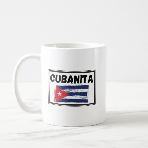 Cubanita Cuban Girl Flag      Coffee Mug