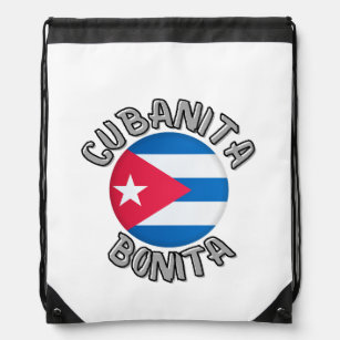 Cubanita Cuban Girl Flag Cute Backpack