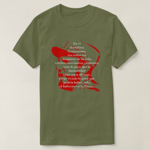 Cubano Socialista y Comunismo Mens T_Shirt