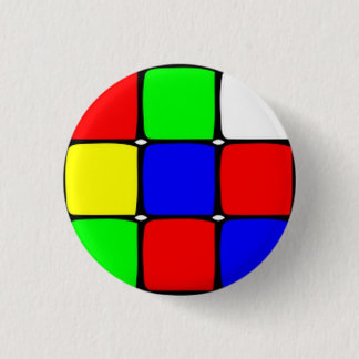 Cube Badge Pinback Button
