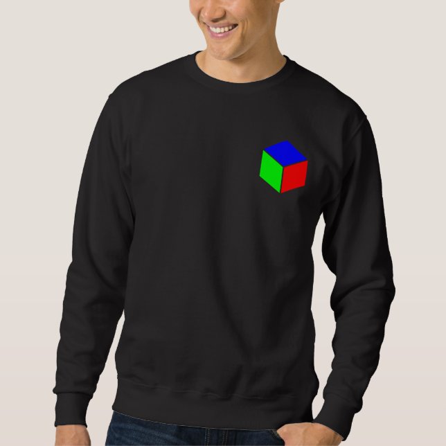 Cube - Blue, Green and Red Sweatshirt (Front)