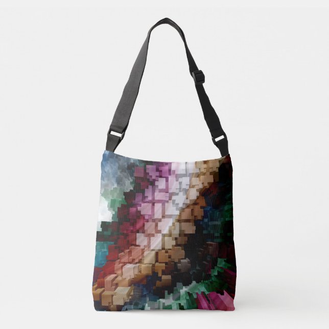 Cube Centric Dark Wind Crossbody Bag (Front)