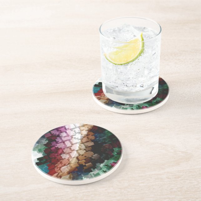 Cube Centric Dark Wind Drink Coaster (Side)