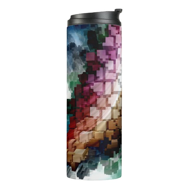 Cube Centric Dark Wind Thermal Tumbler (Rotated Left)