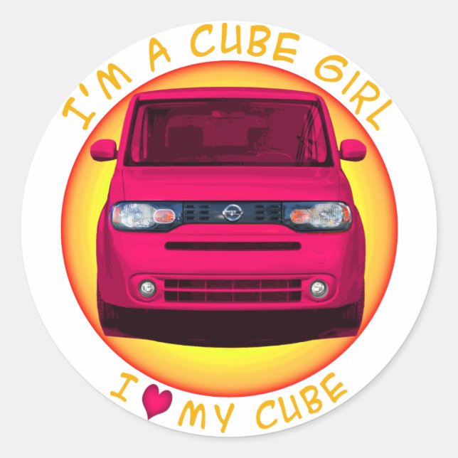 Cube Girl Stickers (Front)
