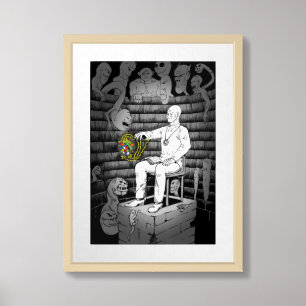 Cube Magic with Monsters Framed Art