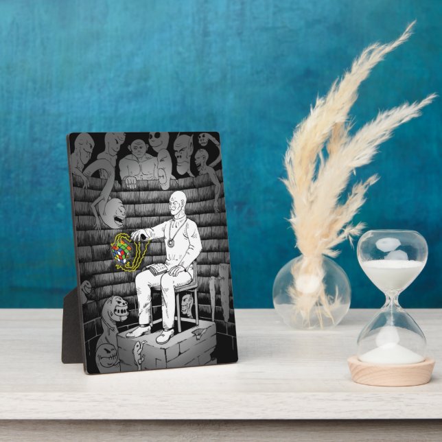 Cube Magic with Monsters Plaque (Side)