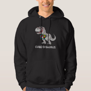 Cube o saurus Competitive Speed Cubing Dinosaur Hoodie