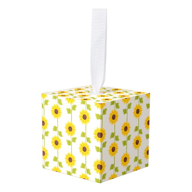 cube ornament (Front Angled)