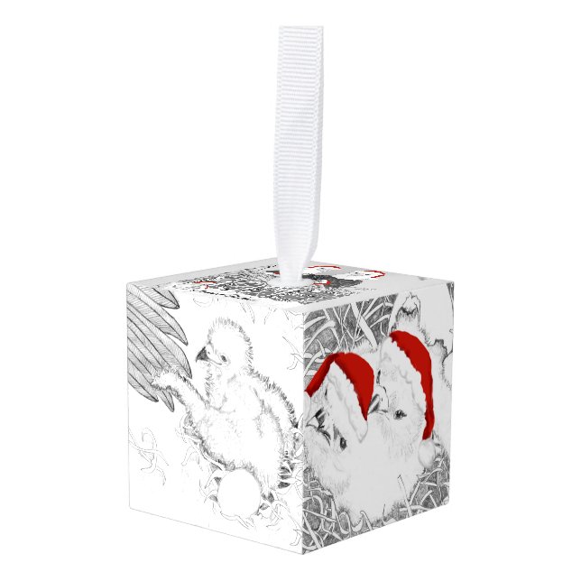 Cube Ornament Eagles Harriet Ozzie M15 E's HOME (Front Angled)