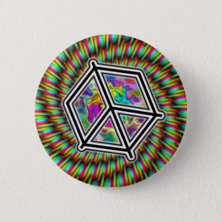 Cube Peace Sign Button