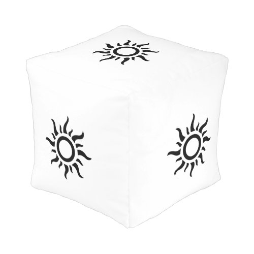 Cube Pouf _ Sun