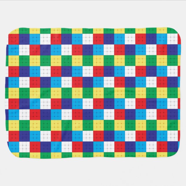 Cube Puzzle Game  Baby Blanket (Horizontal)