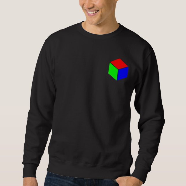 Cube - Red Green and Blue Sweatshirt (Front)