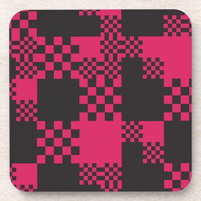 cube square block shape creative beverage coaster (Front)