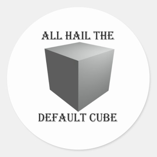 Cube sticker for blender user