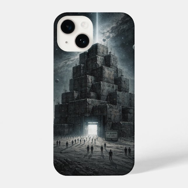 Cube tower iPhone case (Back)