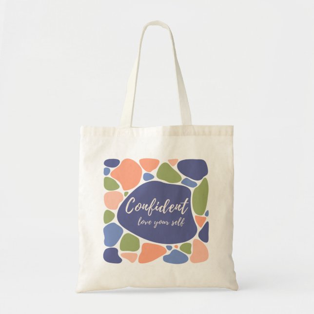 Cubes Colorful Unique Tote Bag (Front)