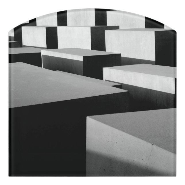Cubes in Berlin Door Sign (Contour Front)