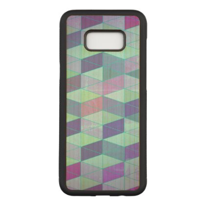 Cubes Into Triangles Geometric Pattern Carved Samsung Galaxy S8+ Case