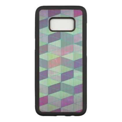 Cubes Into Triangles Geometric Pattern Carved Samsung Galaxy S8 Case