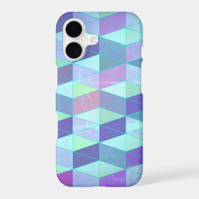 Cubes Into Triangles Geometric Pattern Iphone Case (Back)