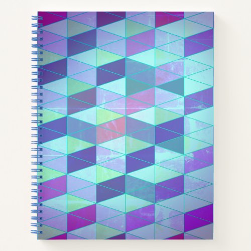 Cubes Into Triangles Geometric Pattern Notebook