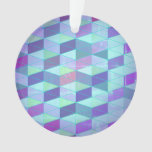 Cubes Into Triangles Geometric Pattern Ornament
