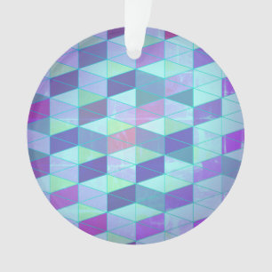 Cubes Into Triangles Geometric Pattern Ornament