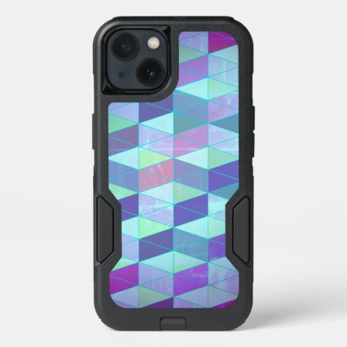 Cubes Into Triangles Geometric Pattern iPhone 13 Case