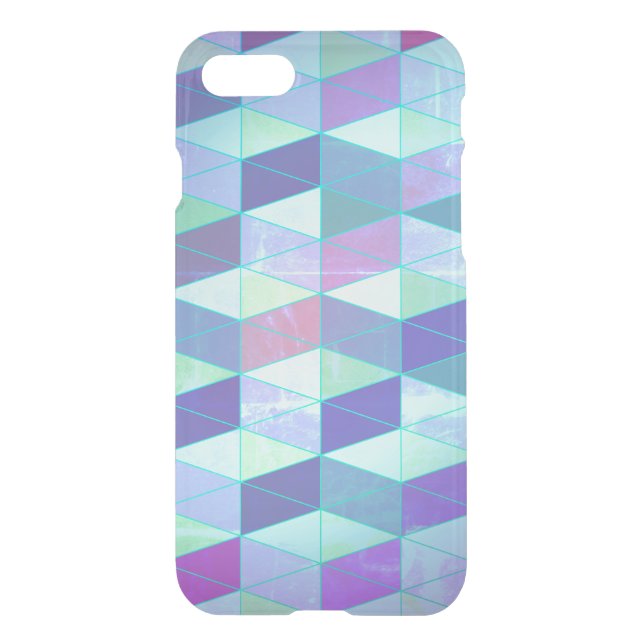 Cubes Into Triangles Geometric Pattern Uncommon iPhone Case (Back)