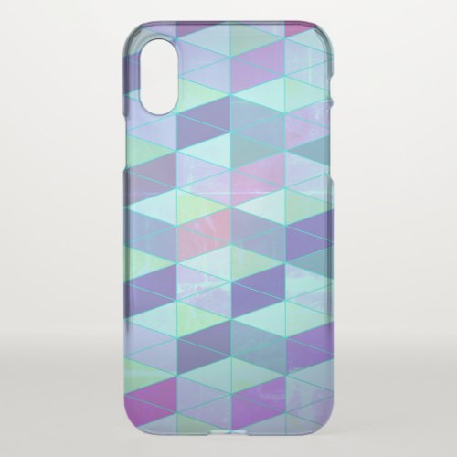 Cubes Into Triangles Geometric Pattern iPhone X Case