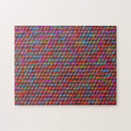 Cubes of Colour Abstract Jigsaw Puzzle