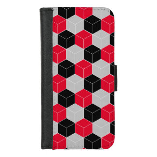Cubic 3d pattern iPhone 8/7 wallet case