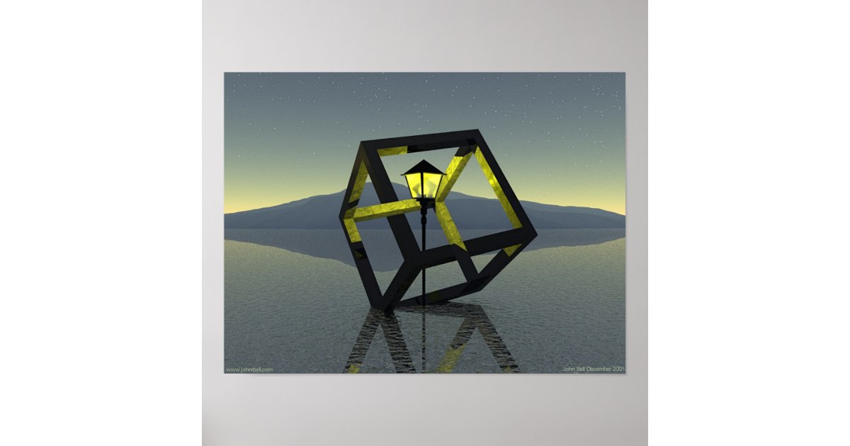 Cubic Poster Cubic Trickery Poster | Zazzle