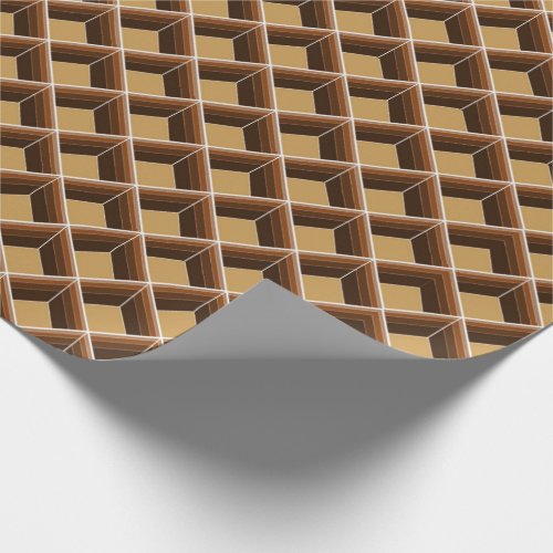 Cubicle Pattern Wrapping Paper