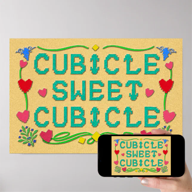 Cubicle Sweet Cubicle Print | Zazzle