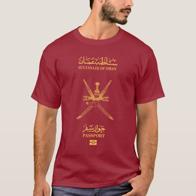 Cubierta para pasaporte de Omán T-Shirt (Front)