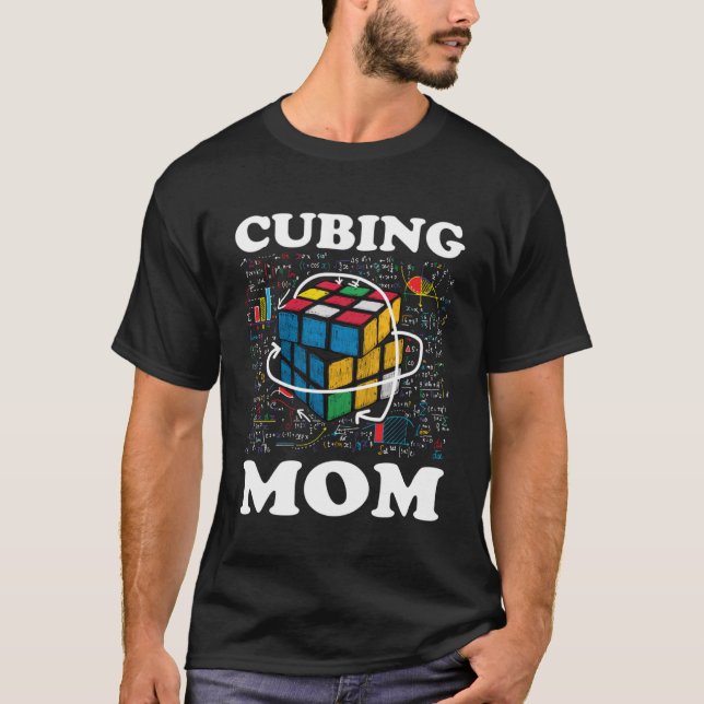 Cubing Mom Speed Cubing Math T-Shirt (Front)