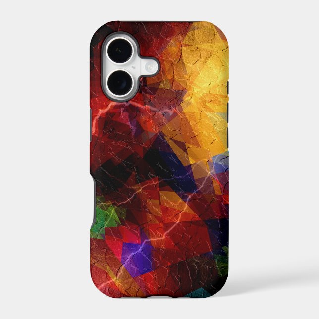 Cubism Abstract Art | Modern Geometric Pattern 2 Iphone Case (Back)