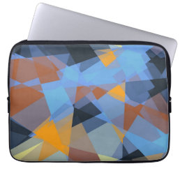 Cubism Abstract Art | Modern Geometric Pattern 4 Laptop Sleeve