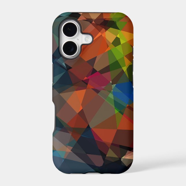 Cubism Abstract Art | Modern Geometric Pattern 5 Iphone Case (Back)