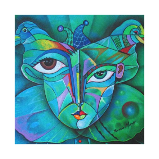 Cubism Butterfly Phase Canvas Print | Zazzle