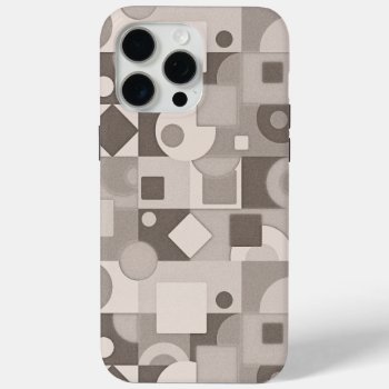 Cubism Fine Art Square Shape Seamless Pattern Iphone 15 Pro Max Case by wheresmymojo at Zazzle