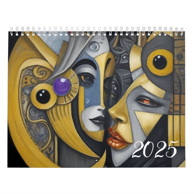 Cubism in the style of Picasso. 2025  Calendar (Cover)