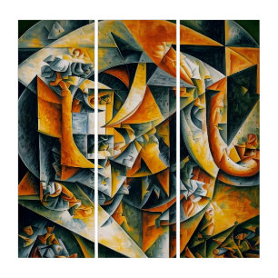 cubism landscape 2 triptych