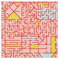 Cubism Maze Fabric